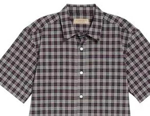 Burberry 海軍藍格紋短袖襯衫. 80034801 Details for Burberry 海軍藍格紋短袖襯衫. 80034801