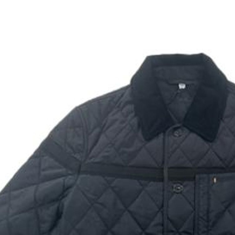 Purchase Burberry Jaket Single-Breasted Lengan Panjang Warna Navy Biru. 80616691