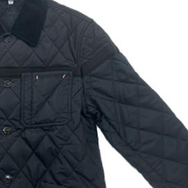 Details for Burberry Jaket Single-Breasted Lengan Panjang Warna Navy Biru. 80616691