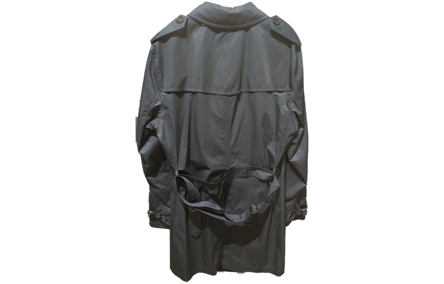 Burberry  Navy Blue Double-Breasted Trench Coat with Classic Collar. 80573081 圖 3