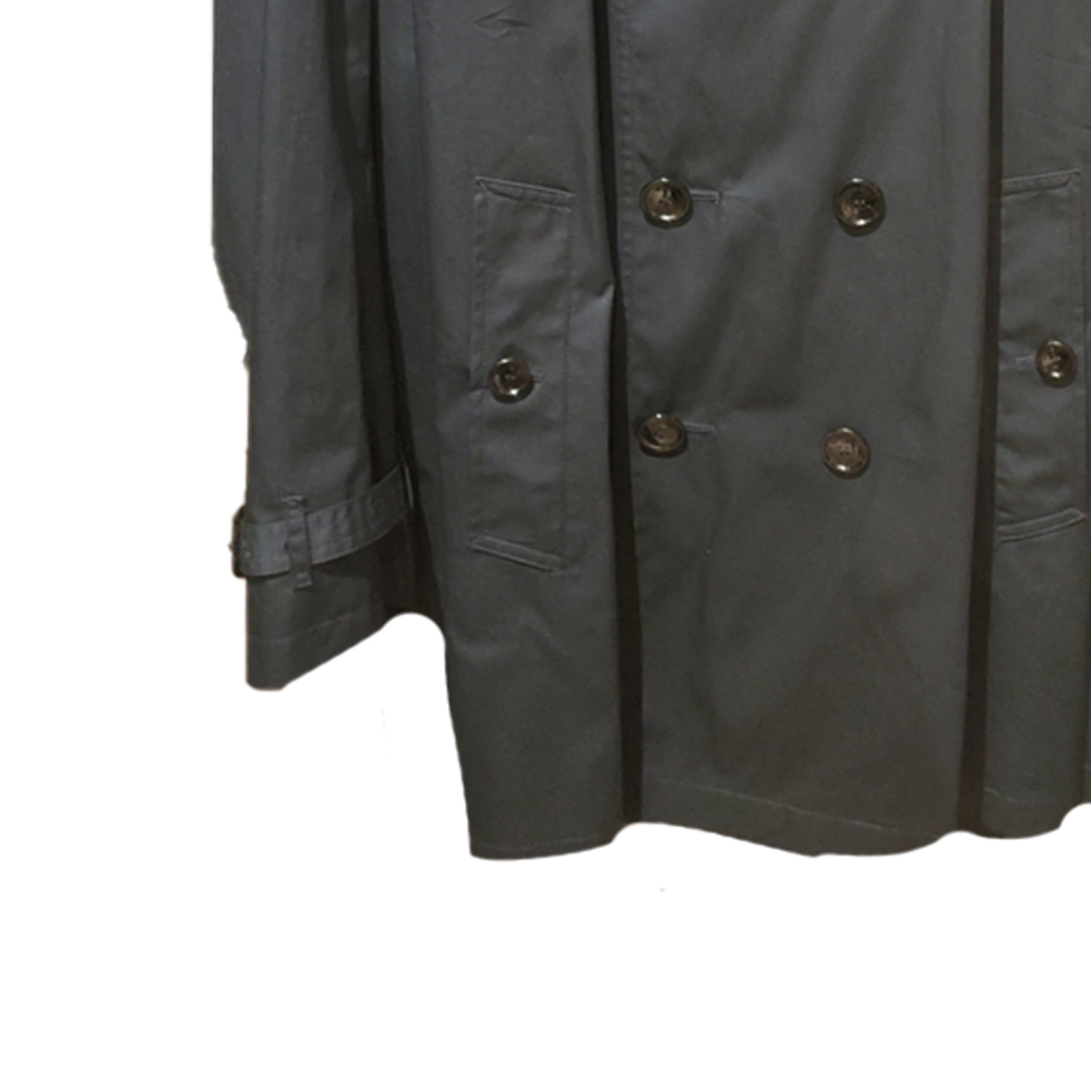 Burberry  Navy Blue Double-Breasted Trench Coat with Classic Collar. 80573081 圖 5
