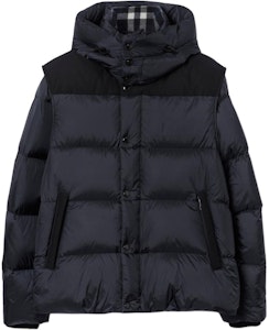 バーバリー ネイビーブルーフード付きダウンジャケット(着脱可能な袖付き) 80839711 Buy バーバリー ネイビーブルーフード付きダウンジャケット(着脱可能な袖付き) 80839711