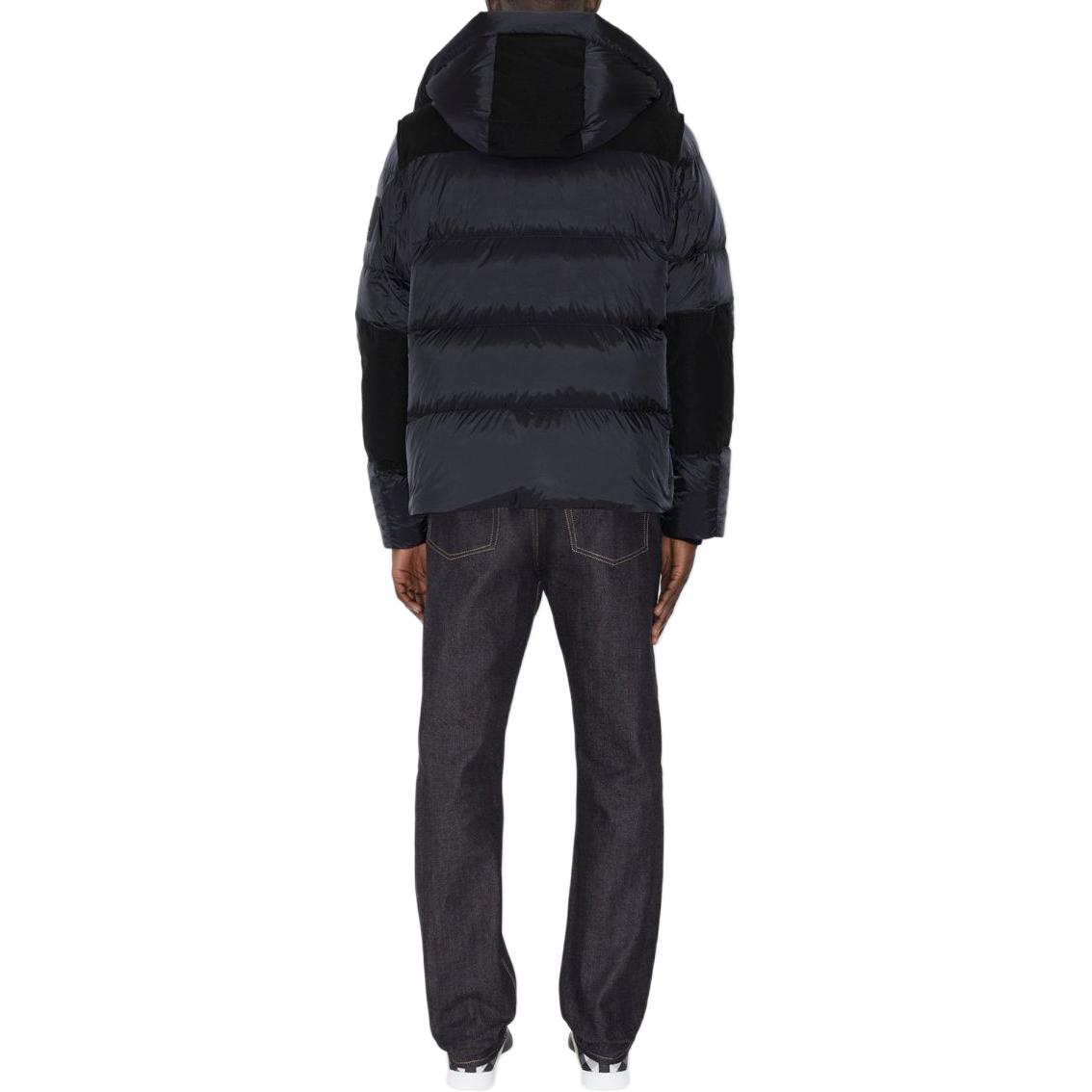 Details for バーバリー ネイビーブルーフード付きダウンジャケット（着脱可能な袖付き） 80839711