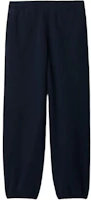Order Burberry Navy Blue Loose Fit Knit Jogger Sweatpants 80946321