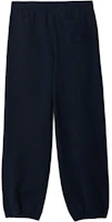 Lookbook Burberry Navy Blue Loose Fit Knit Jogger Sweatpants 80946321