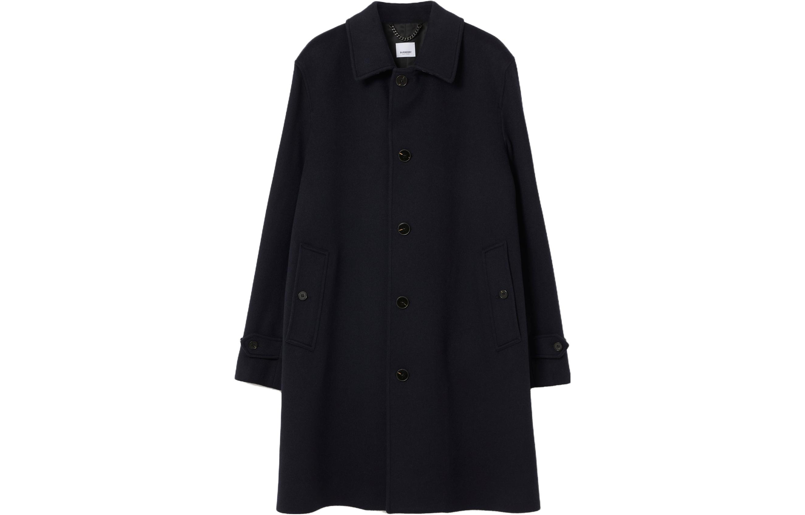 Burberry  Navy Blue Single-Breasted Long Sleeve Casual Coat. 80601971 圖 2