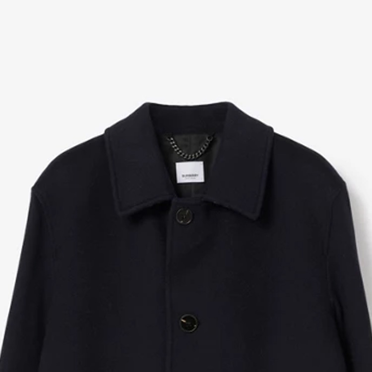Burberry  Navy Blue Single-Breasted Long Sleeve Casual Coat. 80601971 圖 3