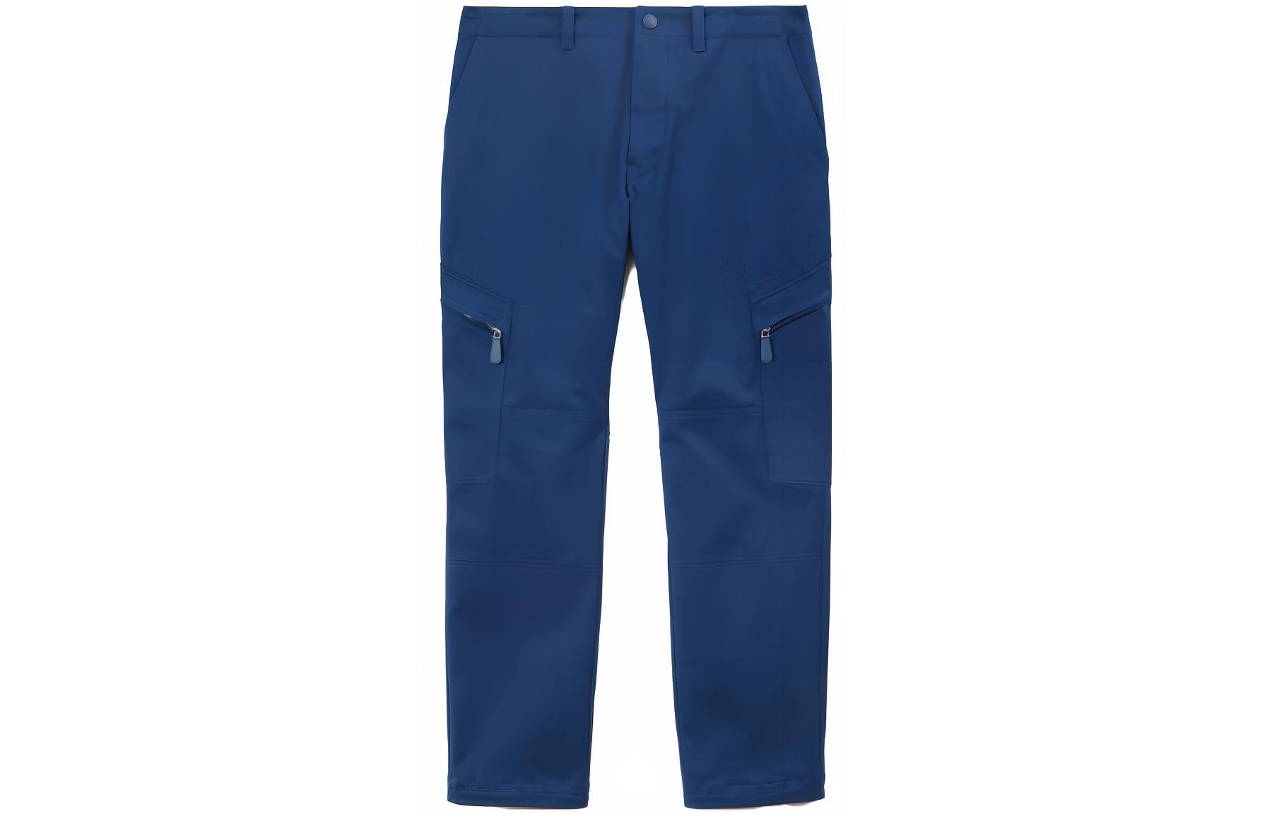 Burberry  Navy Blue Straight-Leg Mid-Rise Cargo Pants Casual Style. 80708661
