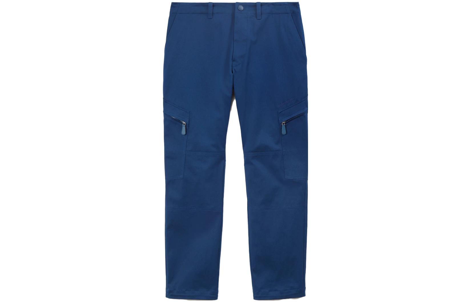 Order Burberry Pantalones Cargo Azul Marino Rectos de Tiro Medio Estilo Casual. 80708661