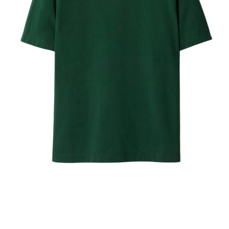 Cheap 버버리 오버사이즈 크루넥 드롭 숄더 티셔츠 다크 그린. 80849491