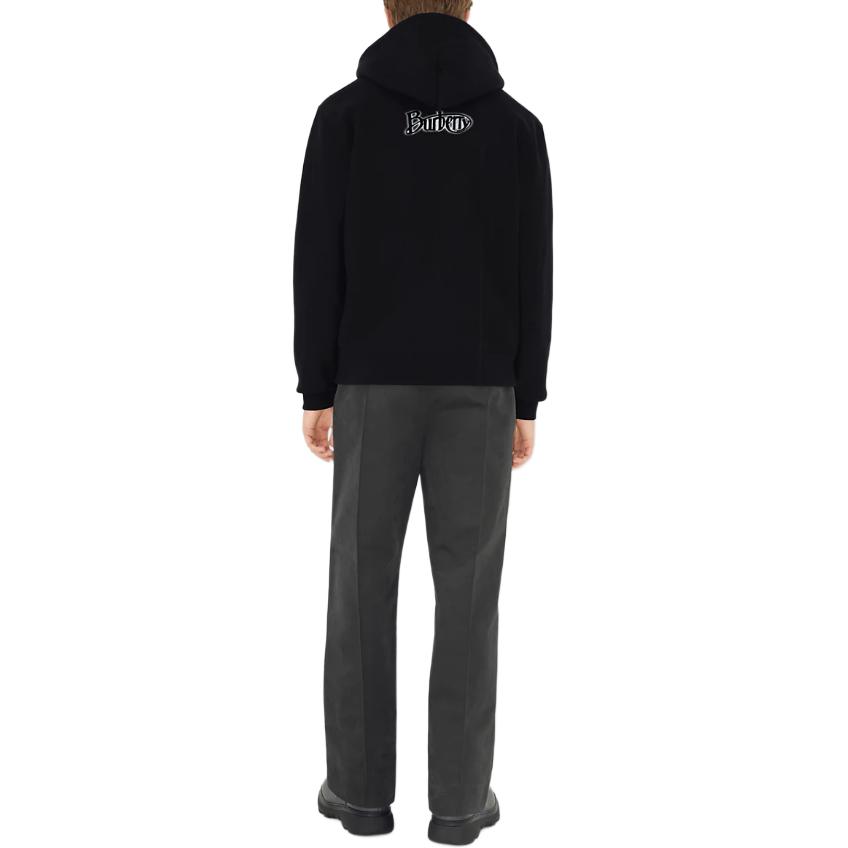 Shop Burberry  Oversized Logo Print Crewneck Sweatshirt in Charcoal Gray. 80999281