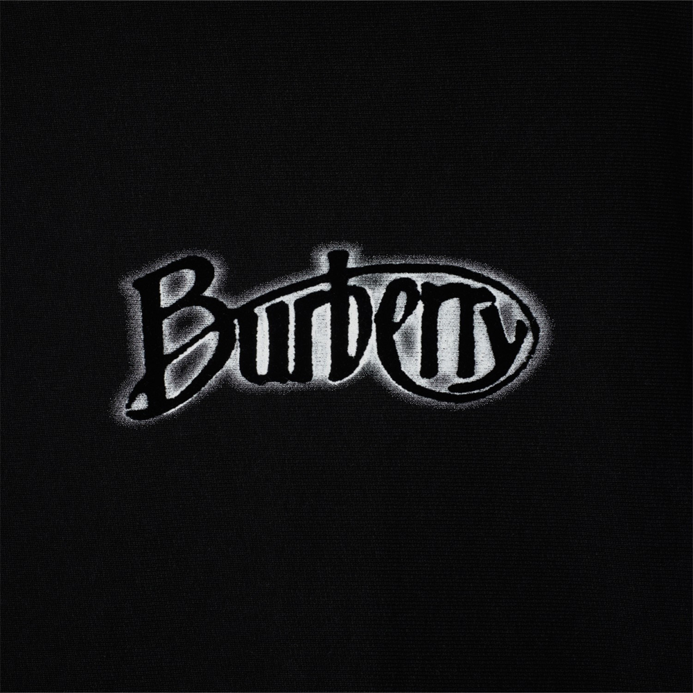Sizing Burberry  Oversized Logo Print Crewneck Sweatshirt in Charcoal Gray. 80999281