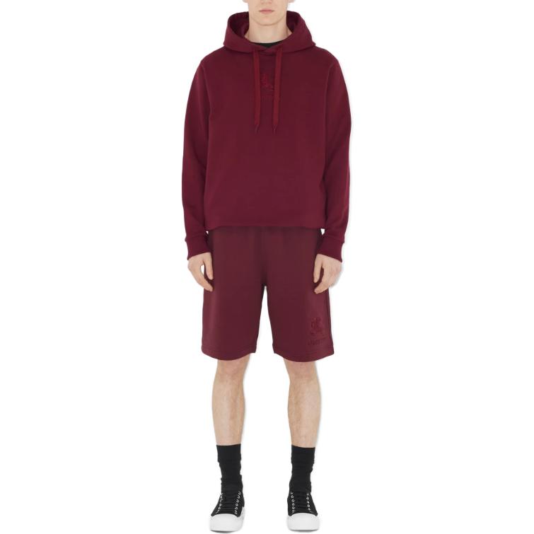 Burberry  Oversized Red Cotton Hoodie Long Sleeve Sweater. 80719921 圖 3