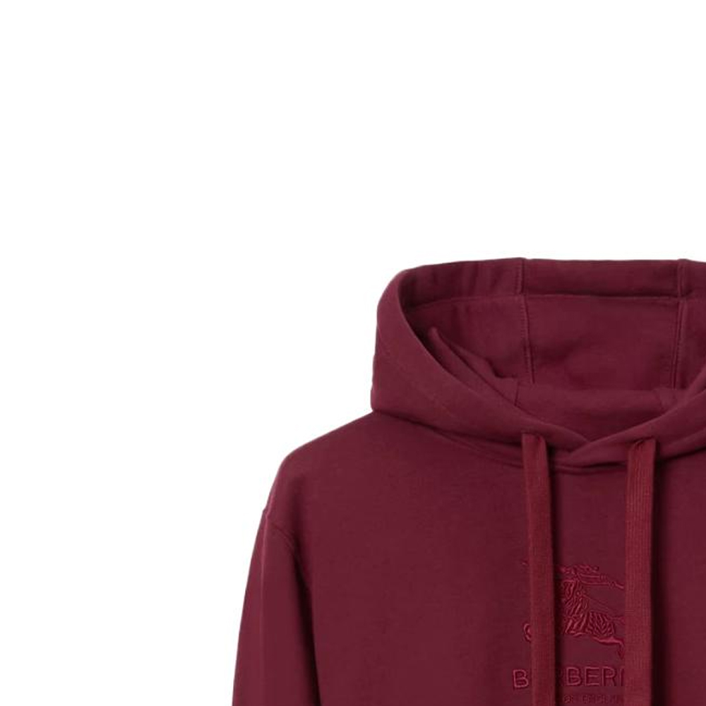 Burberry  Oversized Red Cotton Hoodie Long Sleeve Sweater. 80719921 圖 6