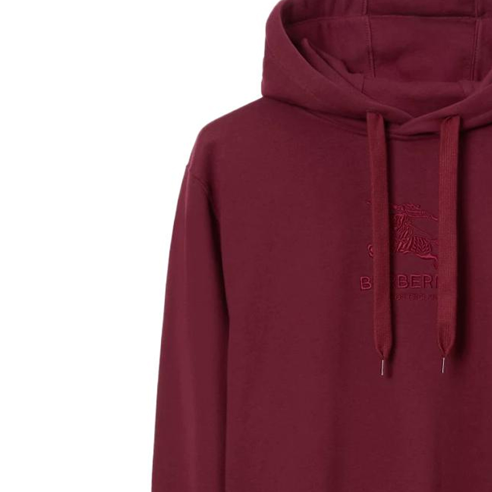 Burberry  Oversized Red Cotton Hoodie Long Sleeve Sweater. 80719921 圖 7