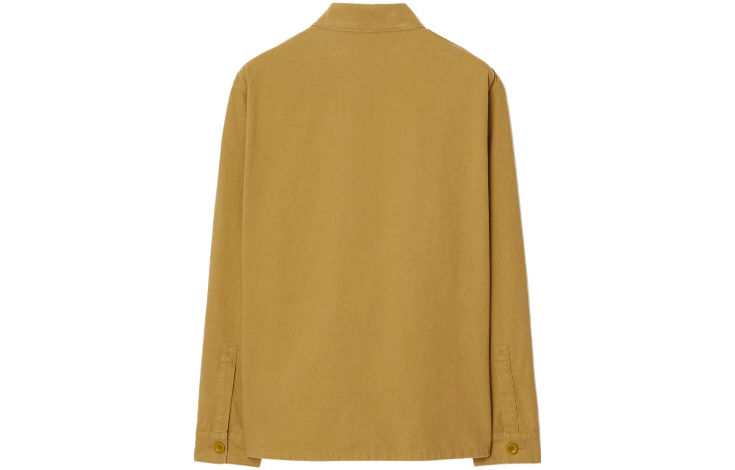 Burberry  Panelled Cotton Button-Up Long Sleeve Shirt in Manila Color. 80780081 圖 3