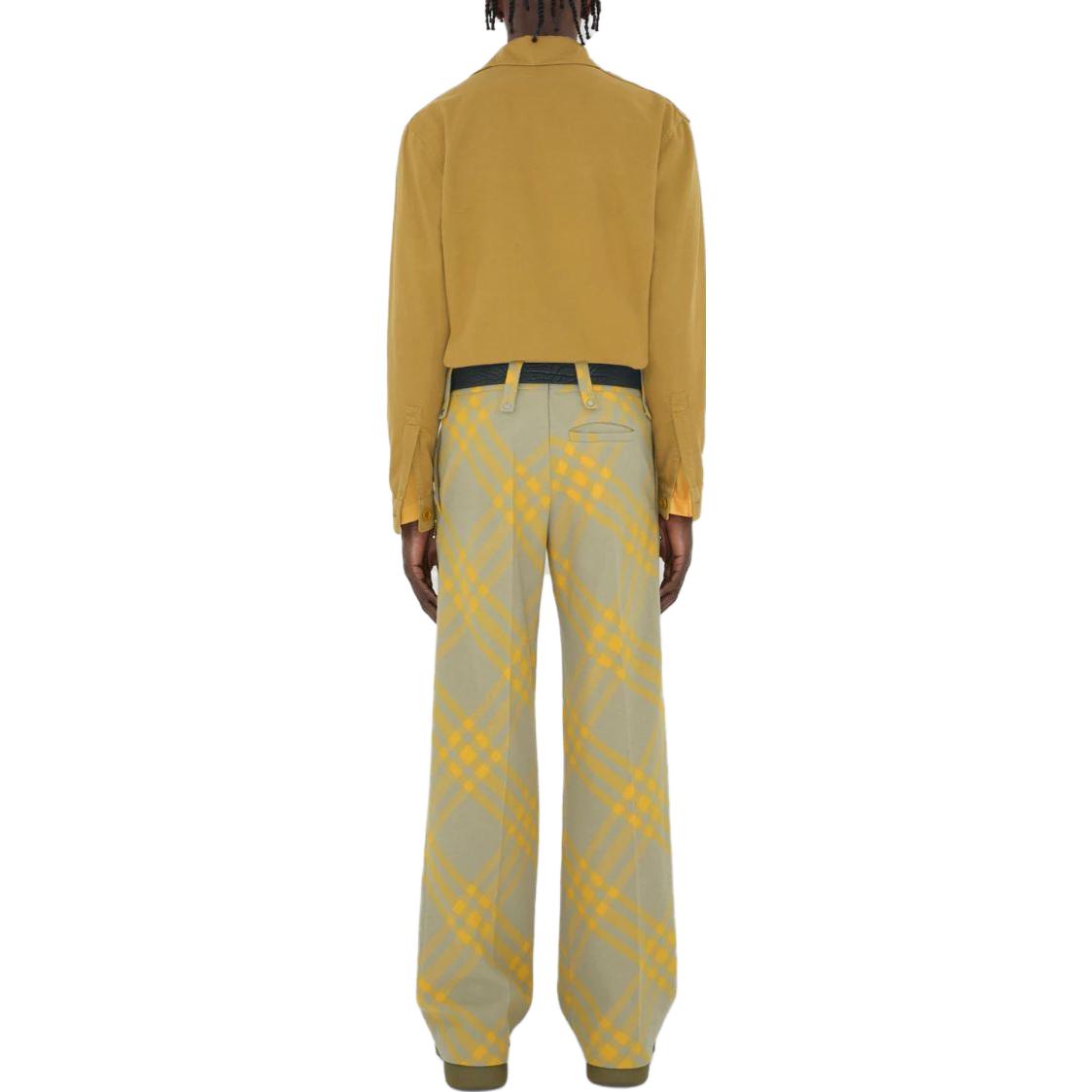 Burberry  Panelled Cotton Button-Up Long Sleeve Shirt in Manila Color. 80780081 圖 5