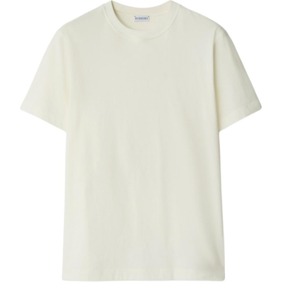 Burberry  Pattern Print Crewneck Short Sleeve T-Shirt Off-White. 80935921