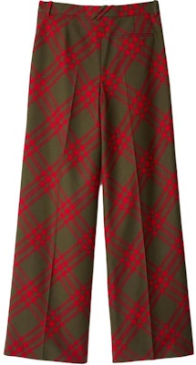 Pantalones Burberry Ajuste Suelto Pierna Ancha Cuadros Cremallera Azul Lago 80950881 Lookbook Pantalones Burberry Ajuste Suelto Pierna Ancha Cuadros Cremallera Azul Lago 80950881