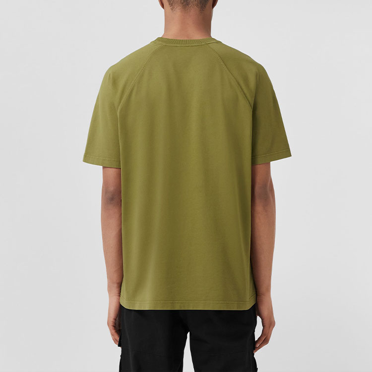 Burberry  Plain Logo Embroidered Crewneck Short Sleeve T-Shirt. 80651321 圖 4