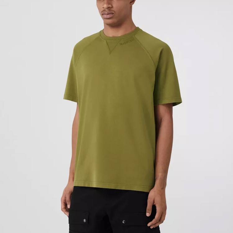 Burberry  Plain Logo Embroidered Crewneck Short Sleeve T-Shirt. 80651321 圖 5