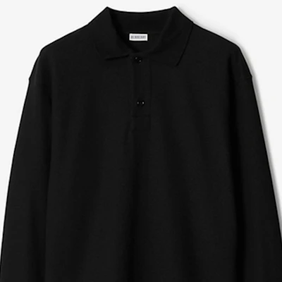 Burberry Baju Polo Lengan Panjang Hitam Lelaki 80773201 Lookbook Burberry Baju Polo Lengan Panjang Hitam Lelaki 80773201