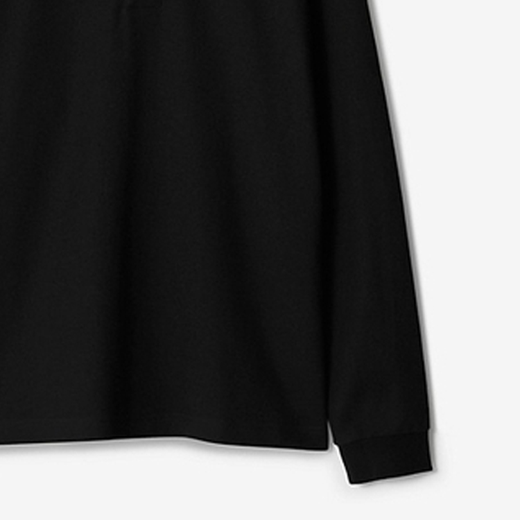 Sizing Burberry Baju Polo Lengan Panjang Hitam Lelaki 80773201