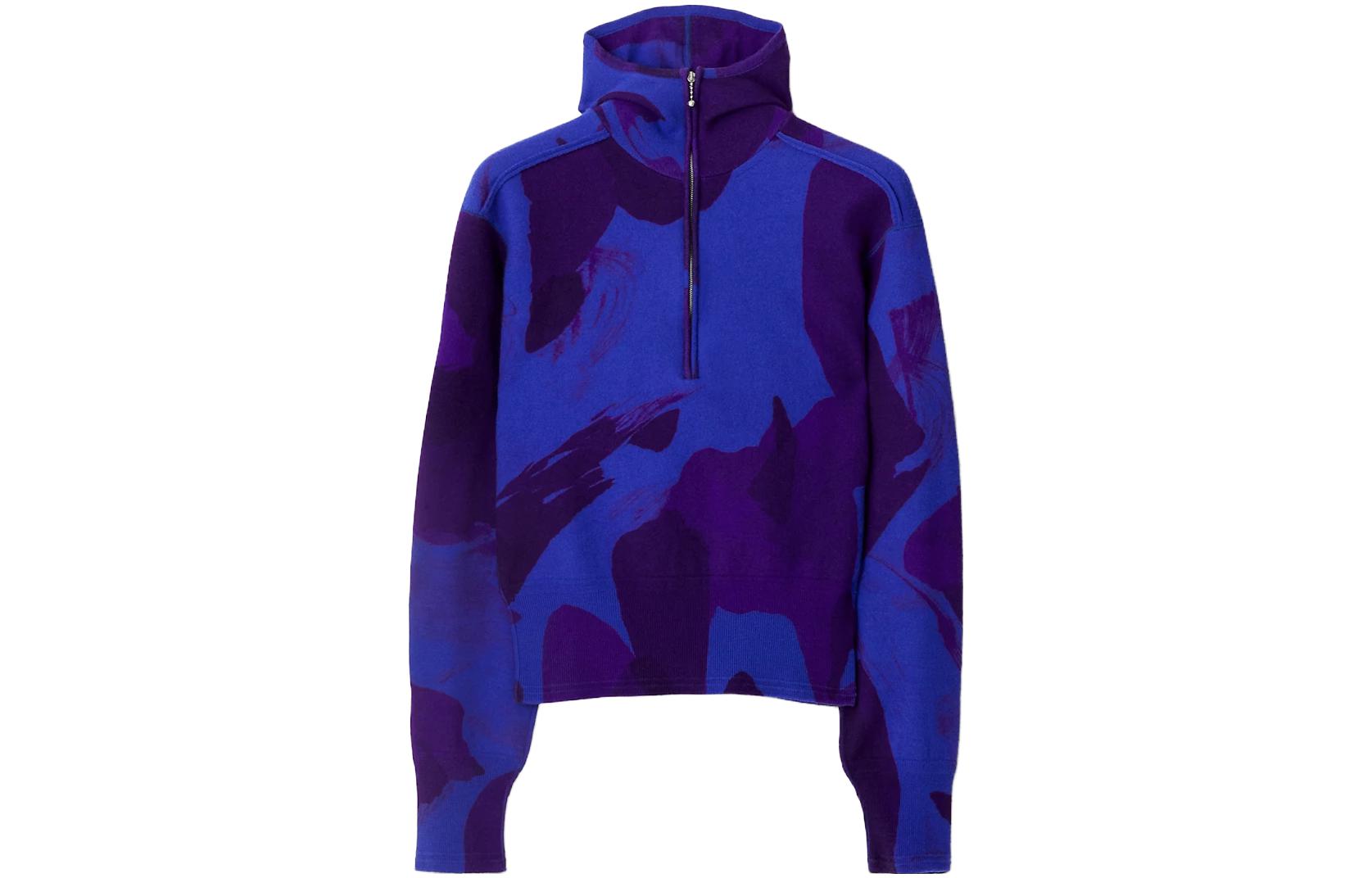 Burberry  Printed Pattern Zip-Up Hoodie. 80778291 圖 2