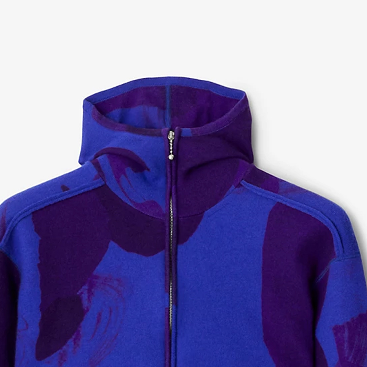 Burberry  Printed Pattern Zip-Up Hoodie. 80778291 圖 3
