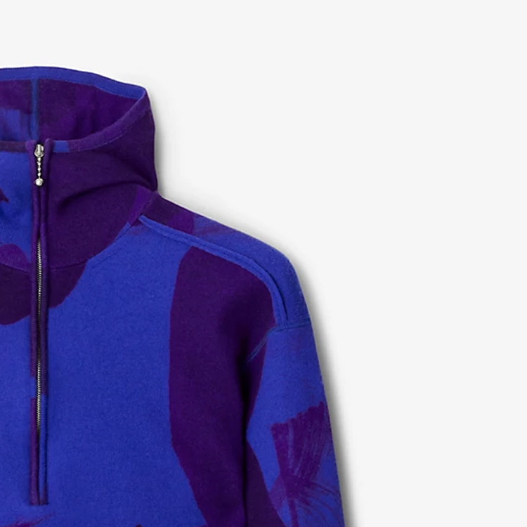 Burberry  Printed Pattern Zip-Up Hoodie. 80778291 圖 4