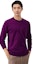Shop Burberry Purple Check Patch Crewneck Pullover Sweater. 40228121