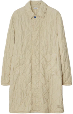Burberry Quilted Mid-Length Coat Single-Breasted Solid White 80838141 Order Burberry Quilted Mid-Length Coat Single-Breasted Solid White 80838141