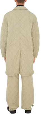 Burberry Quilted Mid-Length Coat Single-Breasted Solid White 80838141 Purchase Burberry Quilted Mid-Length Coat Single-Breasted Solid White 80838141