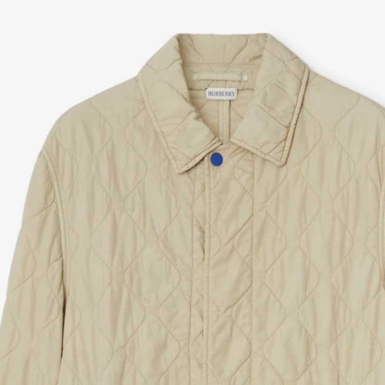 Burberry  Quilted Mid-Length Coat Single-Breasted Solid White 80838141 圖 8