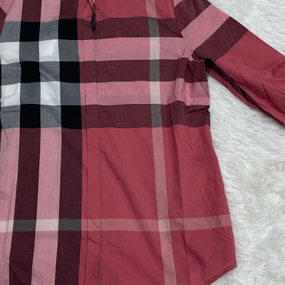 버버리 레드 체크 스트레이트 핏 긴팔 셔츠. 40129461 Details for 버버리 레드 체크 스트레이트 핏 긴팔 셔츠. 40129461