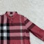 Sizing 버버리 레드 체크 스트레이트 핏 긴팔 셔츠. 40129461