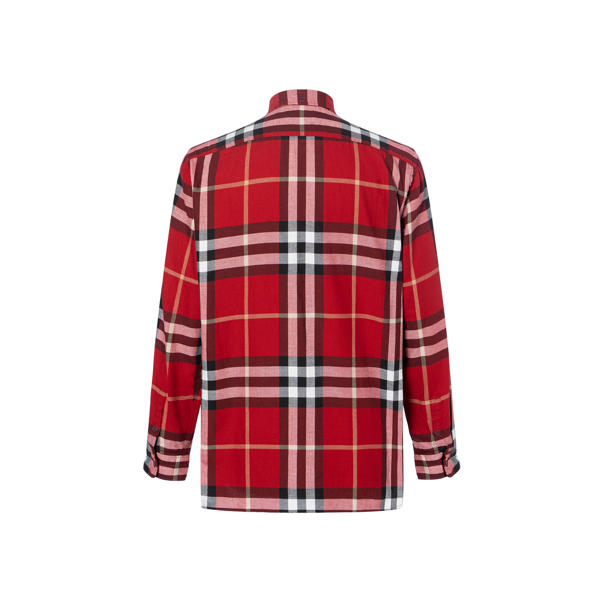 Burberry  Red Check Print Long Sleeve Button-Up Shirt 40056131 圖 3