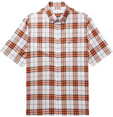 Camisa Roja de Manga Corta Slim Fit con Estampado de Cuadros Burberry. 80636281 Buy Camisa Roja de Manga Corta Slim Fit con Estampado de Cuadros Burberry. 80636281