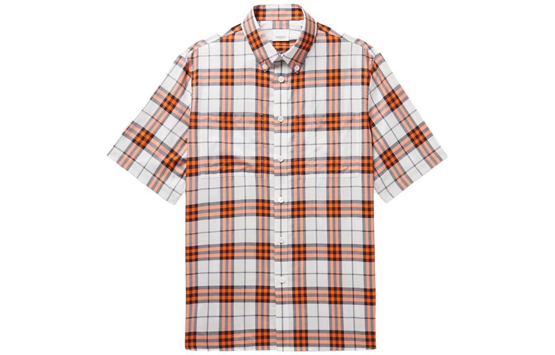 Burberry  Red Check Print Slim Fit Short Sleeve Shirt. 80636281 圖 2