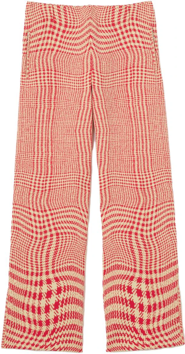 burberry-red-checkered-elastic-waist-wide-leg-casual-pants-80827641