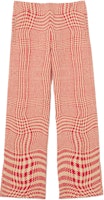Burberry Red Checkered Elastic Waist Wide-Leg Casual Pants. 80827641 Burberry Red Checkered Elastic Waist Wide-Leg Casual Pants. 80827641