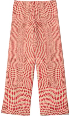 Burberry Celana Panjang Kasual Pinggang Elastis Kotak Merah Wide-Leg. 80827641 Lookbook Burberry Celana Panjang Kasual Pinggang Elastis Kotak Merah Wide-Leg. 80827641