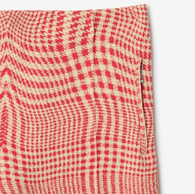 Burberry Celana Panjang Kasual Pinggang Elastis Kotak Merah Wide-Leg. 80827641 Sizing Burberry Celana Panjang Kasual Pinggang Elastis Kotak Merah Wide-Leg. 80827641