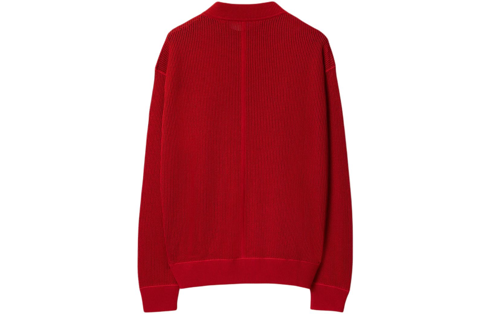 Burberry  Red Pullover Sweater with Equestrian Knight Logo. 80827651 圖 3