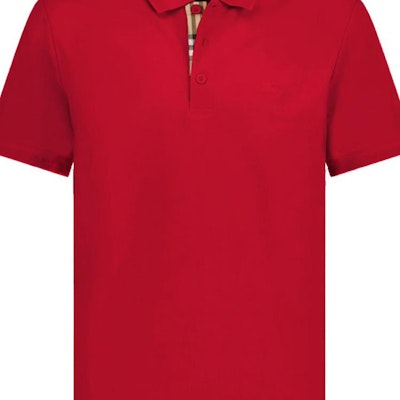 バーバリー レッド ロゴ刺繍 半袖ポロシャツ. 80675881 Sizing バーバリー レッド ロゴ刺繍 半袖ポロシャツ. 80675881