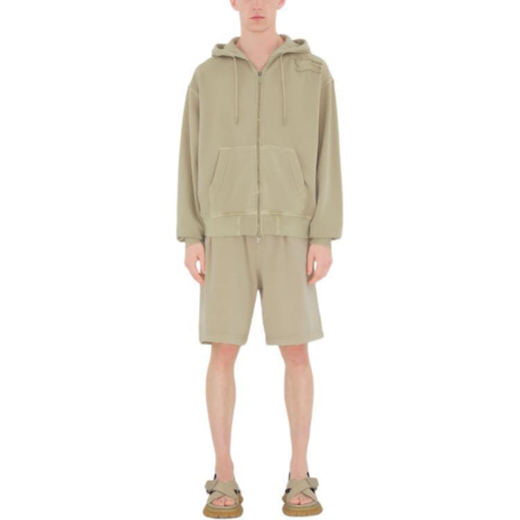 Shop Burberry Pantalones Cortos Casual Rectos Fit Relajado Marrón Caza. 80909201