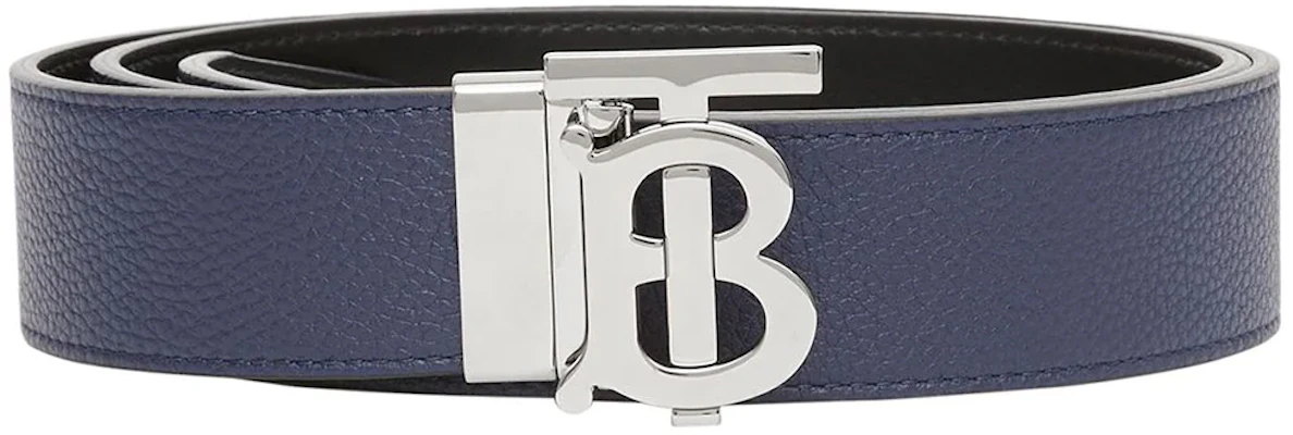 Burberry 可翻轉雙面藍色小牛皮腰帶3.5cm銀扣禮盒套裝 8043246 Order Burberry 可翻轉雙面藍色小牛皮腰帶3.5cm銀扣禮盒套裝 8043246