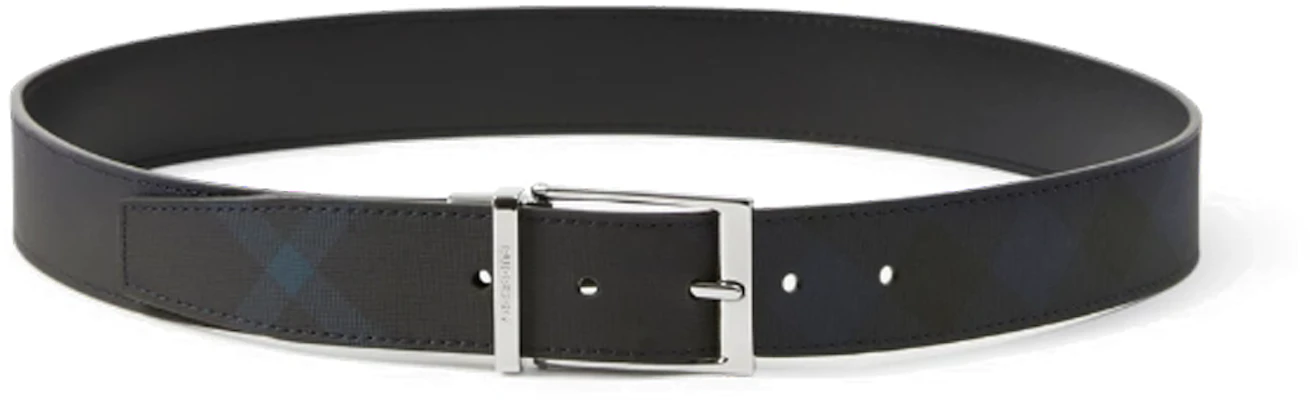 Burberry Tali Pinggang Terbalik Buckle Navy 3.5CM Kulit Poliuretana. 80732871 Order Burberry Tali Pinggang Terbalik Buckle Navy 3.5CM Kulit Poliuretana. 80732871