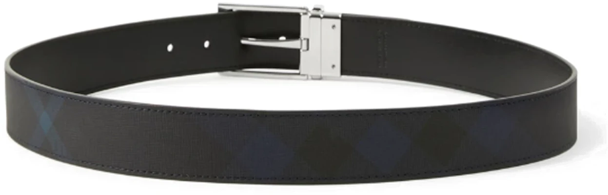 Burberry Tali Pinggang Terbalik Buckle Navy 3.5CM Kulit Poliuretana. 80732871 Lookbook Burberry Tali Pinggang Terbalik Buckle Navy 3.5CM Kulit Poliuretana. 80732871