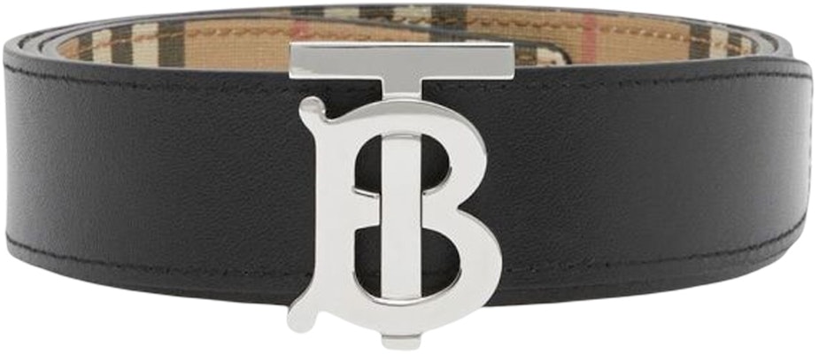 Burberry Reversible Check Monogram Leather Belt Brown 3.5cm Gift Box 80527791 Lookbook Burberry Reversible Check Monogram Leather Belt Brown 3.5cm Gift Box 80527791